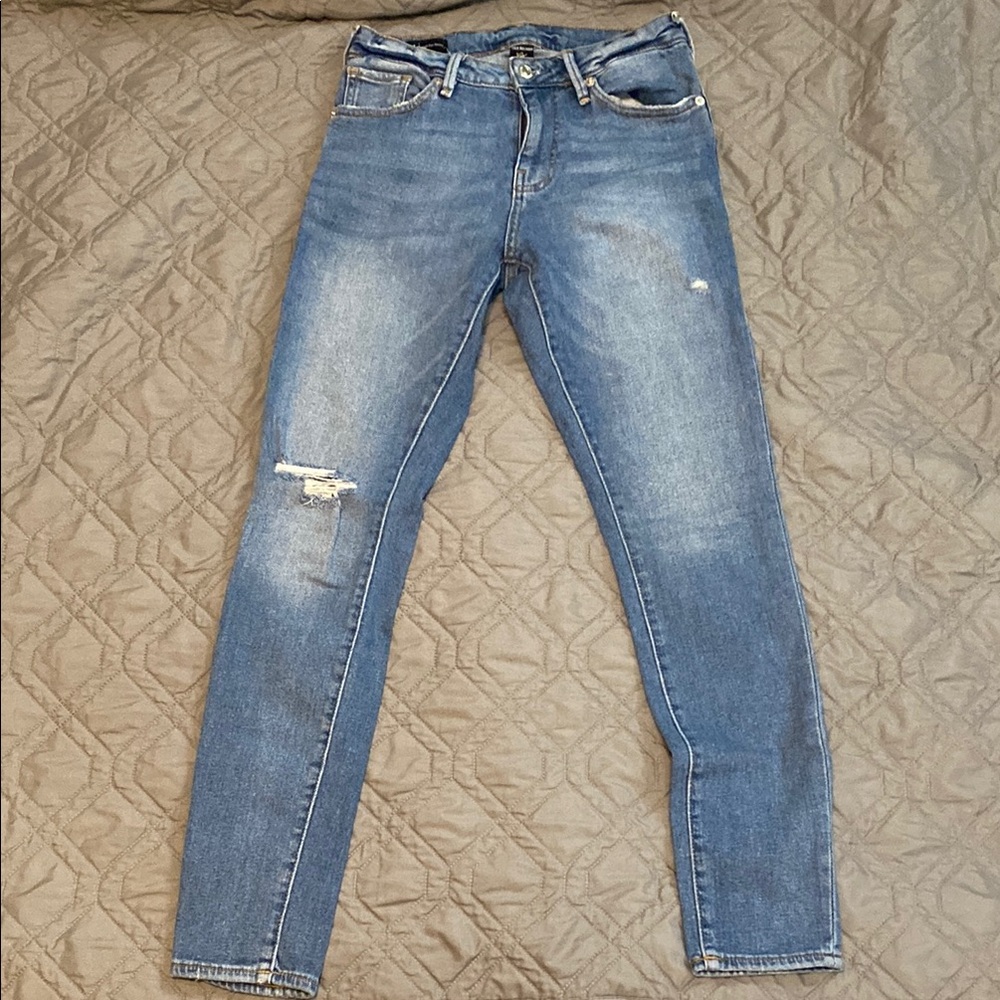 True Religion Skinny Jeans with Distressed Details